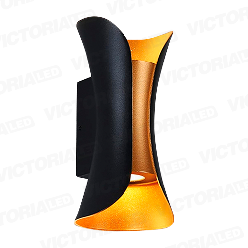 APLIQUE DE PARED IP65 10W 6000K NEGRO 150*70MM AC85-265V