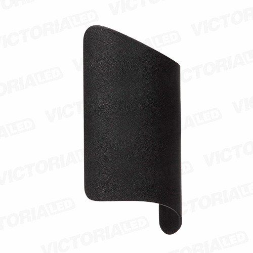 APLIQUE DE PARED IP65 12W 3000K NEGRO 280*95MM AC85-265V