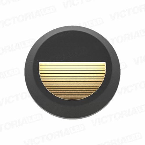 APLIQUE DE PARED IP65 2W 3000K NEGRO 150MM