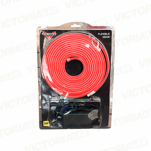 CINTA NEON 5M RED 12V AC100-240V DC12V/5A