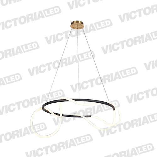 LAMPARA DECORATIVA DE TECHO LED 49W BLACK