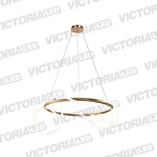 LAMPARA DECORATIVA DE TECHO LED 56W COBRE