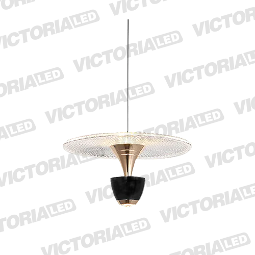 LAMPARA DECORATIVA LED 12W 3000K ALUMINIO MATTE