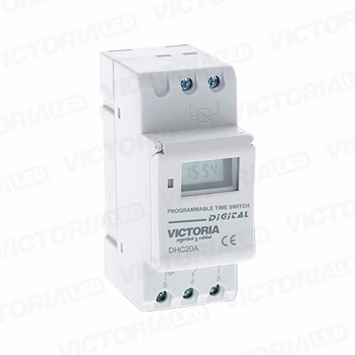 VICTORIA LED TIMER 100-240V AC 30A BLANCO 100U/C