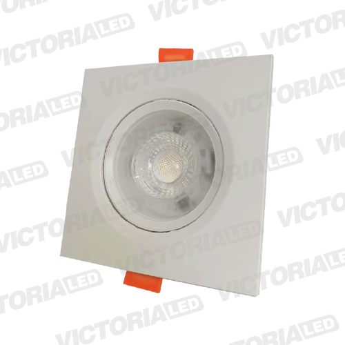 OJO DE BUEY 7W 6000K CUADRADO BLANCO 100U/C