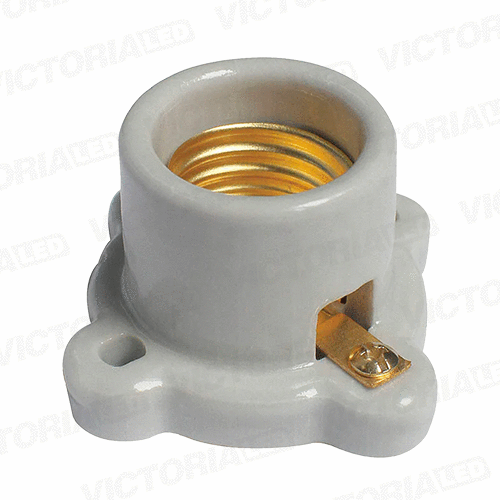 PORTALAMPARA DE PORCELANA E27 250V 4A BLANCO 20U/C