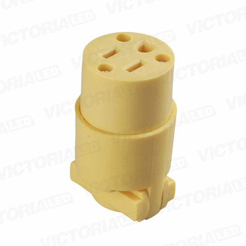 ENCHUFE HEMBRA 3P 250V 15A AMARILLO 25U/C