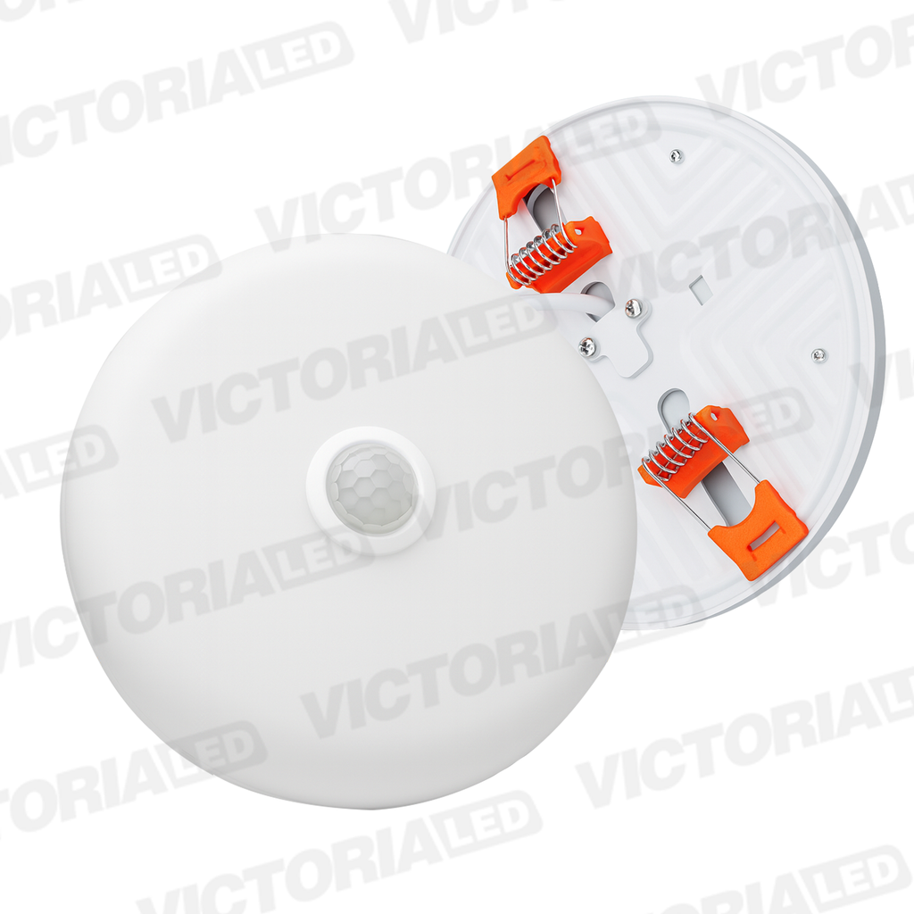 VICTORIA LED PANEL SIN BORDE 18W CON SENSOR EMPOTRABLE REDONDO