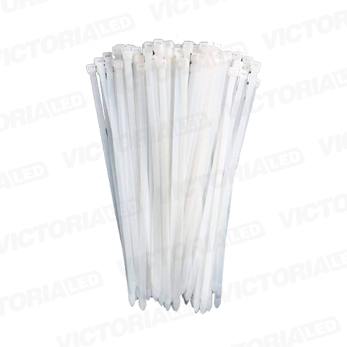 [B-3.6X15] AMARRAS PLASTICAS BLANCA 3.6MMX150MM 100PZAS