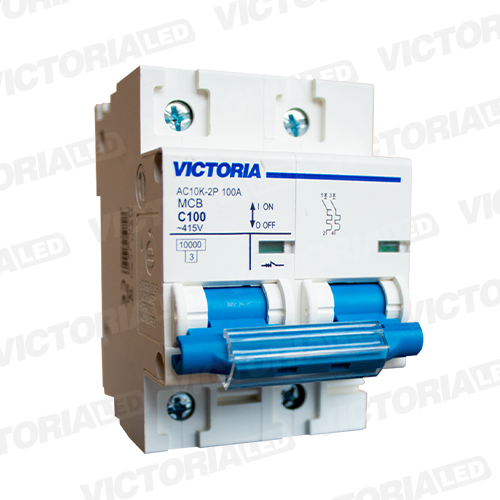 [AC10K-2P 125A] BREAKER VICTORIA LED AC 10K 2P 125A 6U/C