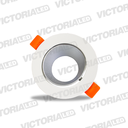 CARCASA REDONDA 90X30MM BLANCO/SILVER 100U/C