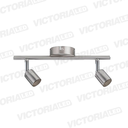 LAMPARA DECORATIVA 2*GU10 METAL NIQUELADO