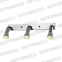 LAMPARA DECORATIVA 3*GU10 METAL CROMA