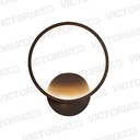 LAMPARA DECORATIVA DE PARED LED METAL/SILICON BLACK