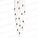 LAMPARA DECORATIVA DE TECHO 20*LED 4M ALUM/GOLD