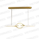 LAMPARA DECORATIVA DE TECHO LED METAL/ACRILICO GOLD