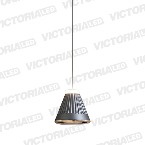 [P170 GRAY] LAMPARA DECORATIVA LED 12W 3000K ALUMINIO GRAY