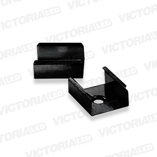 [VL-P502 NEGRO] PERFIL NEGRO ALUMINIO 3M DENVER ACC CLIPS DE MONTAJE