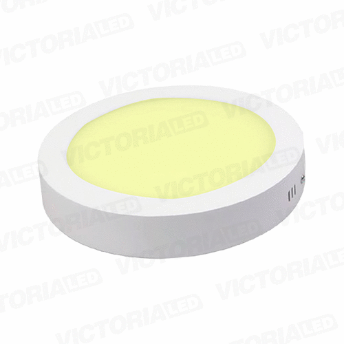 [LV-210 12W 3000K] VICTORIA LED PANEL 3000K 12W SOBREPUESTO REDONDO 30U/C