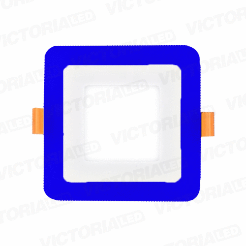 VICTORIA LED PANEL EMP CUA 6W+3W AZUL 60U/C