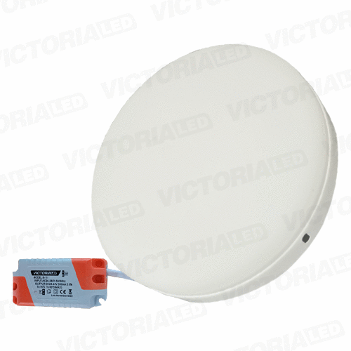 [LV-212 36W 3000K] VICTORIA LED PANEL SIN BORDE 36W SOBREPUESTO REDONDO 10U/C