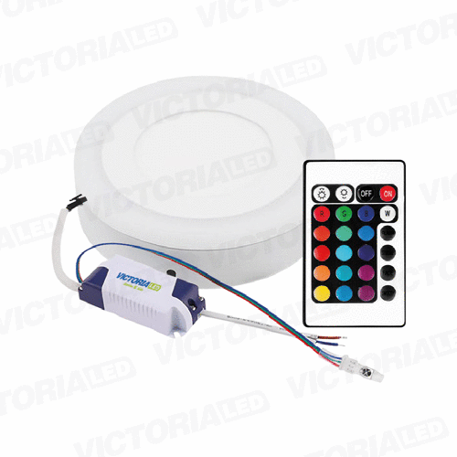 [SR3+3RGB] VICTORIA LED PANEL SOB RED 3W+3W RGB C/R