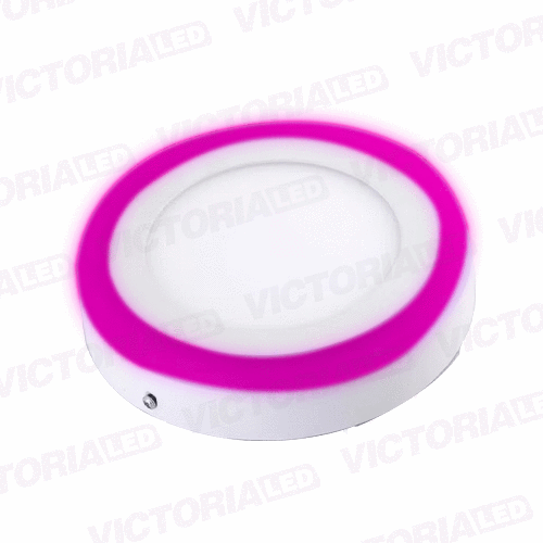 VICTORIA LED PANEL SOB RED 6W+3W FUCSIA 60U/C