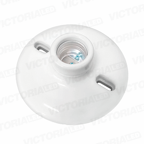 BOQUILLA PLAFÓN DE PORCELANA E27 250V 660W BLANCO 10U/C