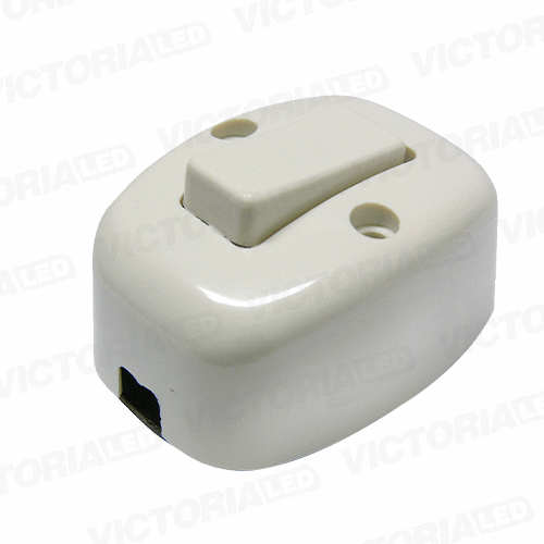 INTERRUPTOR SIMPLE SOBREPUESTO BLANCO 10U/C