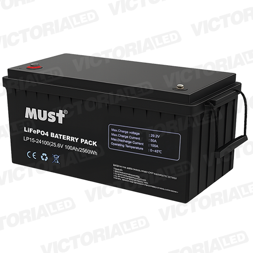 [LP15-24100] SOLAR BATERIA LITIO 25.6V100AH MUST