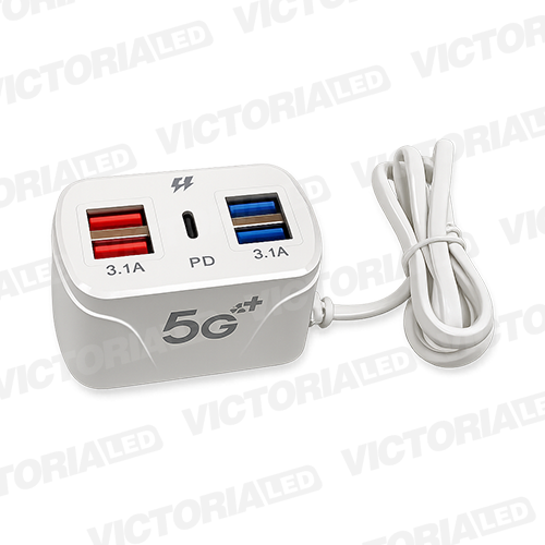 [VLCM-01] ADAPTADOR DE CARGA USB Y TIPO C